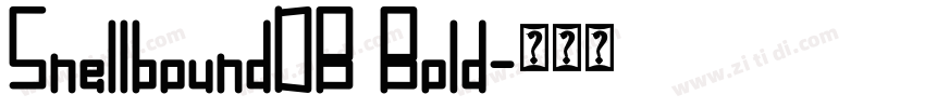 SnellboundDB Bold字体转换